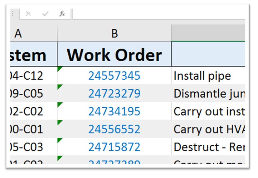 Remove hyperlinks from a dataset in Microsoft Excel